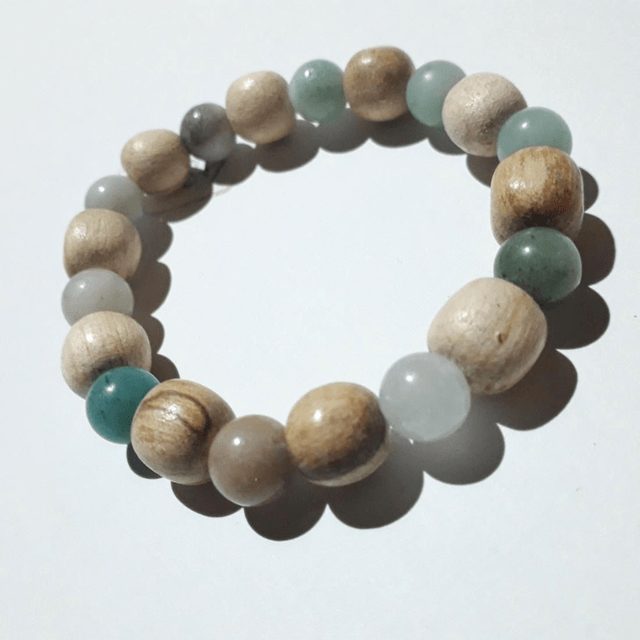 Amazonite Palo Santo Bracelet 