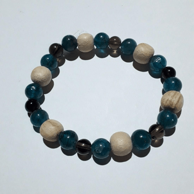 Apatit - Smokey Quartz - Palo Santo Bracelet