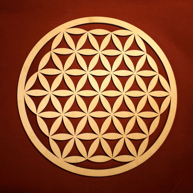Flower of Life, Wooden Sacred Geometric Symbol 