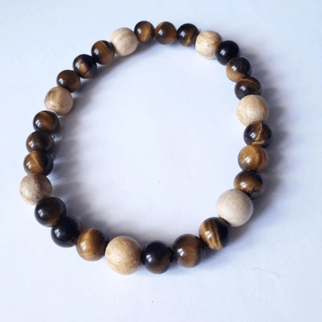 Tiger's Eye and Palo Santo Aromatherapy Bracelet 