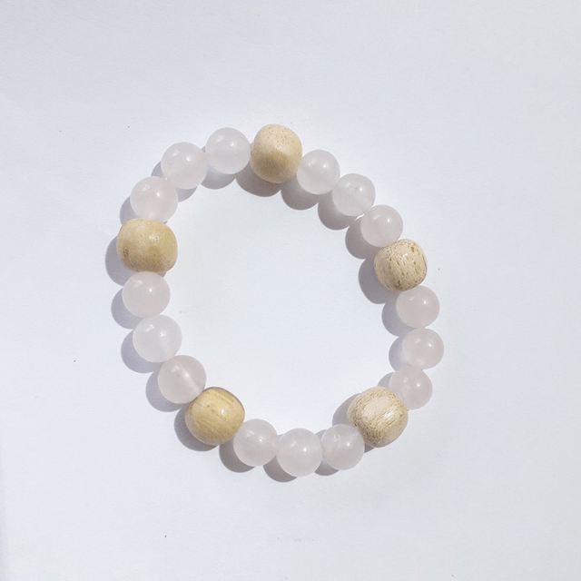 Rose Quartz Palo Santo Bracelet