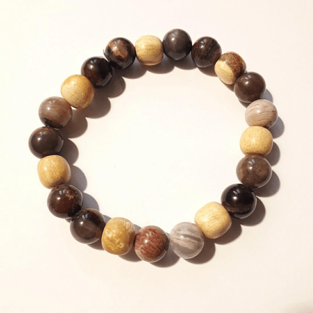 Petrified Wood &Palo Santo Bracelet 