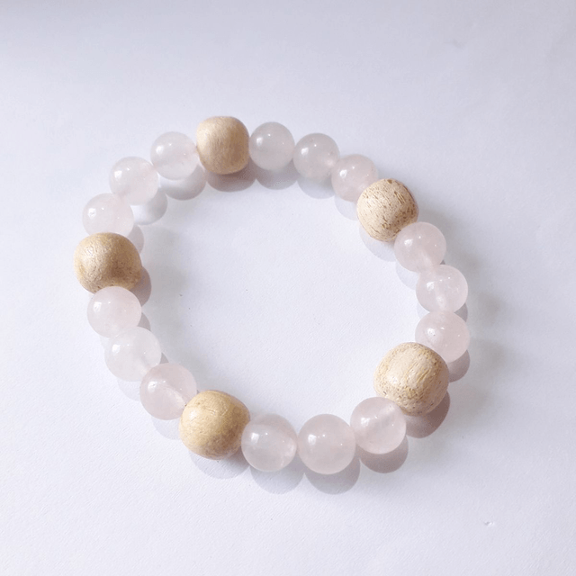 Rose Quartz Palo Santo Bracelet