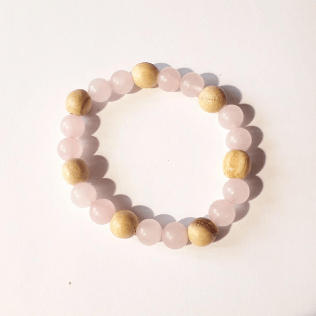 Rose Quartz Palo Santo Bracelet