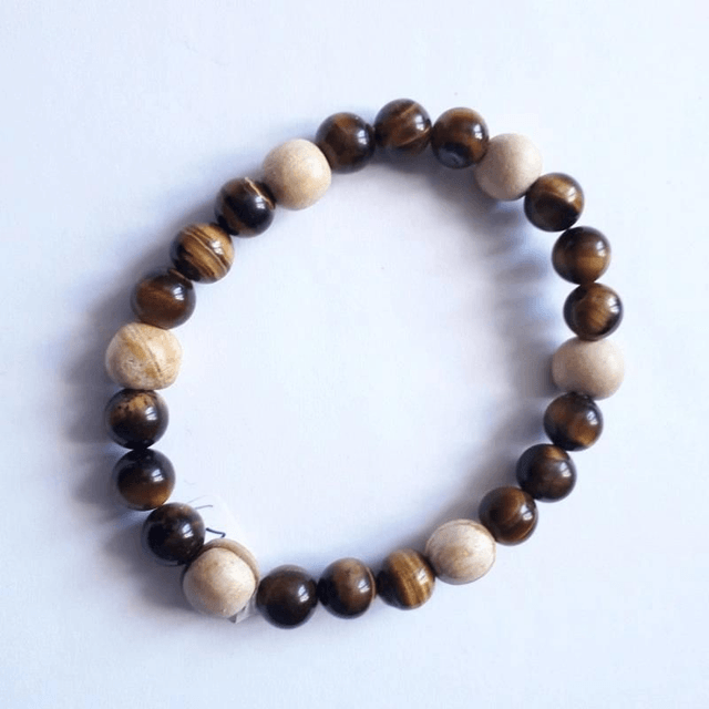 Tiger's Eye and Palo Santo Aromatherapy Bracelet 