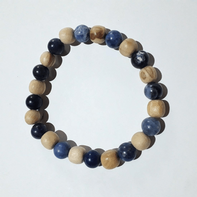 Sodalite Palo Santo Bracelet 