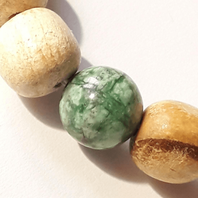 Palo Santo Bracelet with Variscite