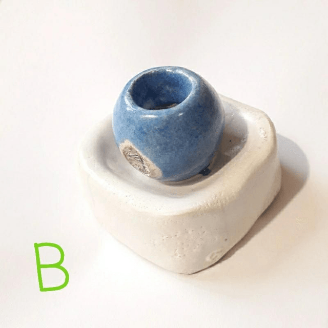 Raku Palo Santo Ceramic Holder 