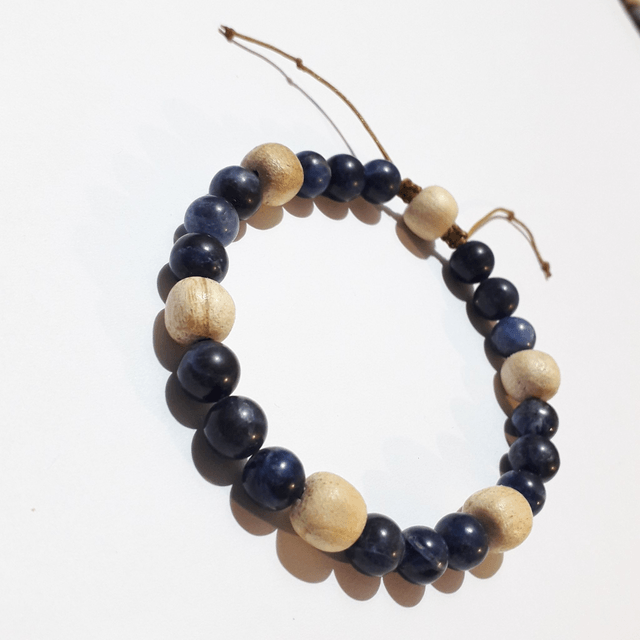 Sodalite Palo Santo Bracelet 