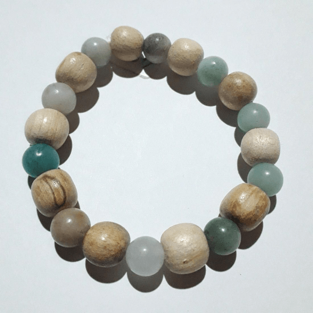Amazonite Palo Santo Bracelet 