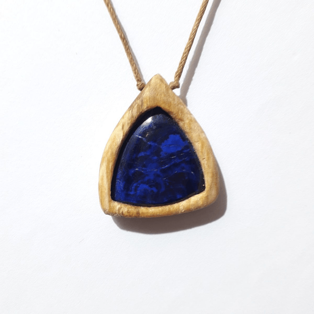 Azurite Palo Santo Necklace