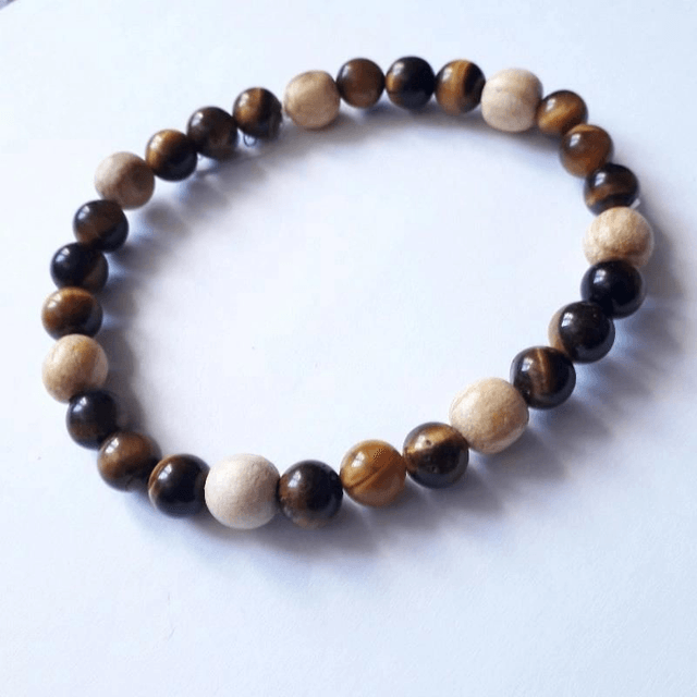 Tiger's Eye and Palo Santo Aromatherapy Bracelet 