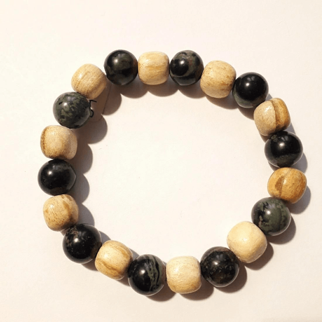 Kambaba Jasper & Palo Santo Bracelet 