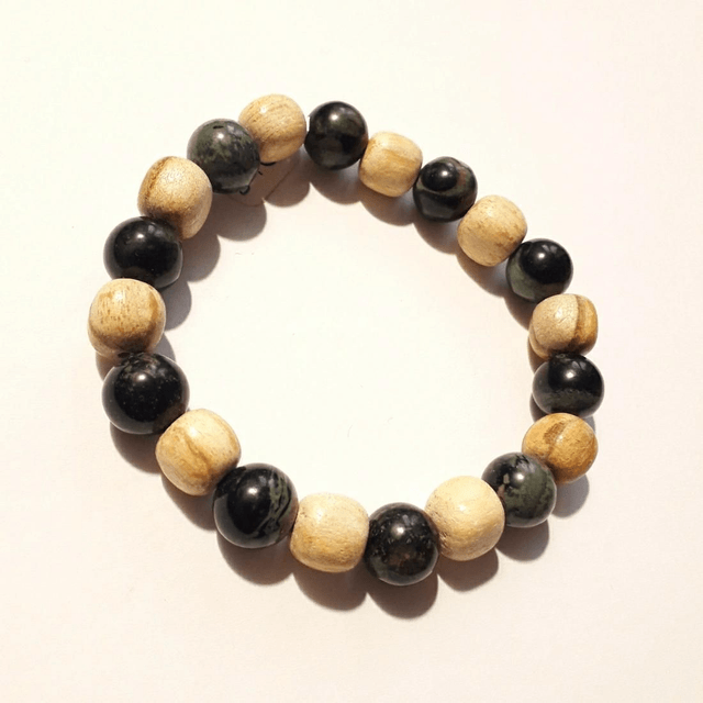 Kambaba Jasper & Palo Santo Bracelet 