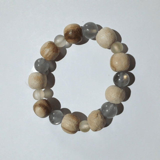 Labradorite-Prehnite Palo Santo Bracelet 