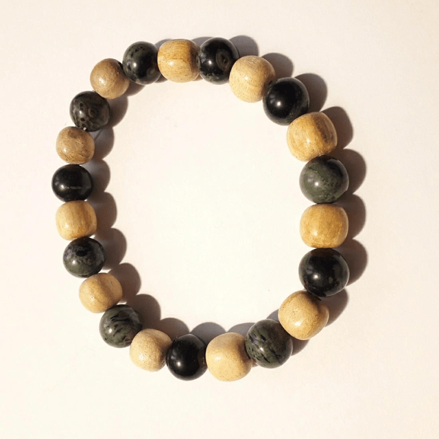 Kambaba Jasper & Palo Santo Bracelet 
