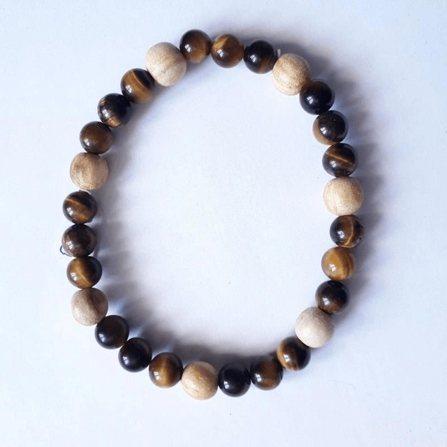 Tiger's Eye and Palo Santo Aromatherapy Bracelet 