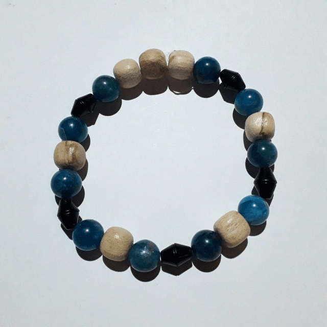 Apatite - Obsidian - Palo Santo Bracelet