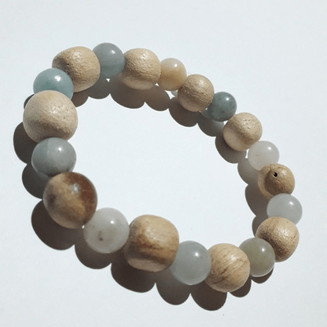Amazonite Palo Santo Bracelet 