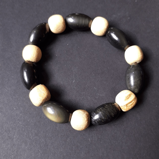 Rainbow Obsidian Palo Santo Bracelet 