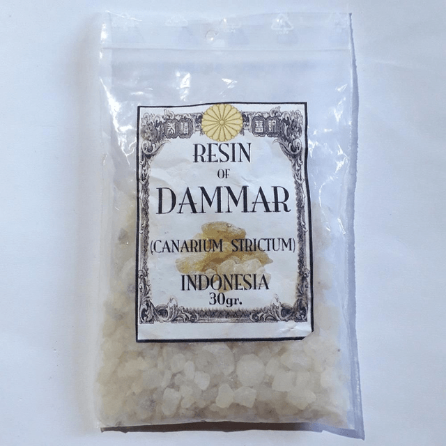 DAMMAR Resin from Indonesia 30 gram CANARIUM STRICTUM
