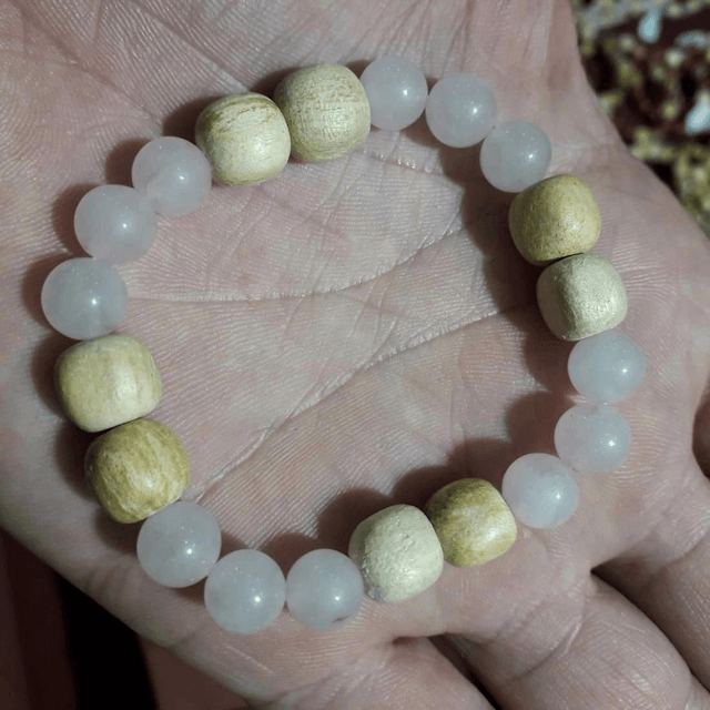 Rose Quartz Palo Santo Bracelet
