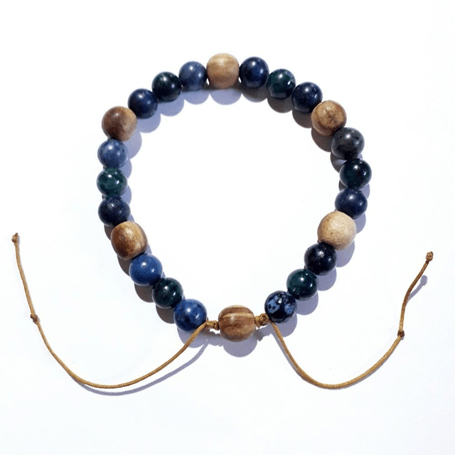 Sodalite Apatite & Palo Santo Bracelet 