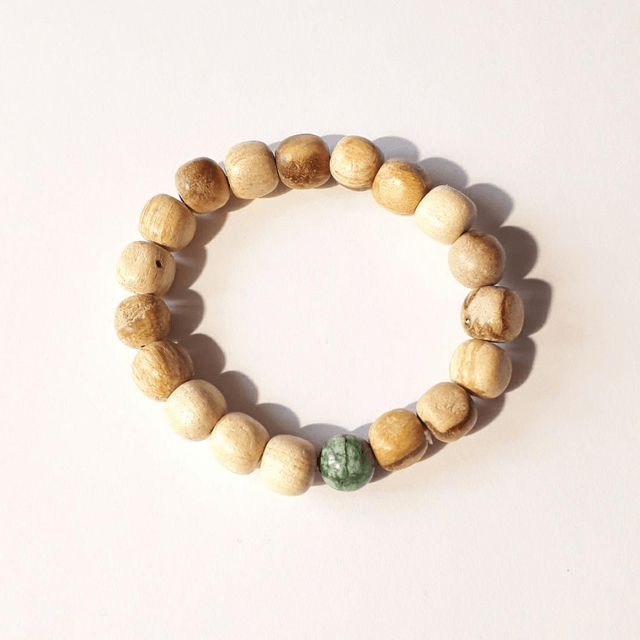 Palo Santo Bracelet with Variscite