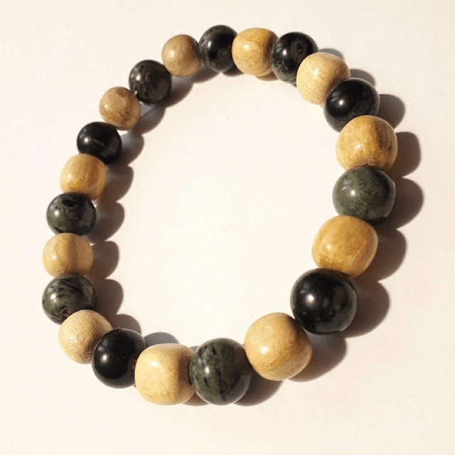 Kambaba Jasper & Palo Santo Bracelet 