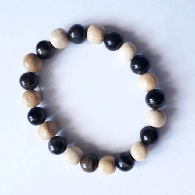 Hawk's Eye and Palo Santo Aromatherapy Bracelet