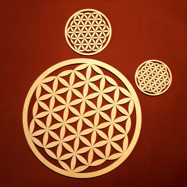 Flower of Life, Wooden Sacred Geometric Symbol 