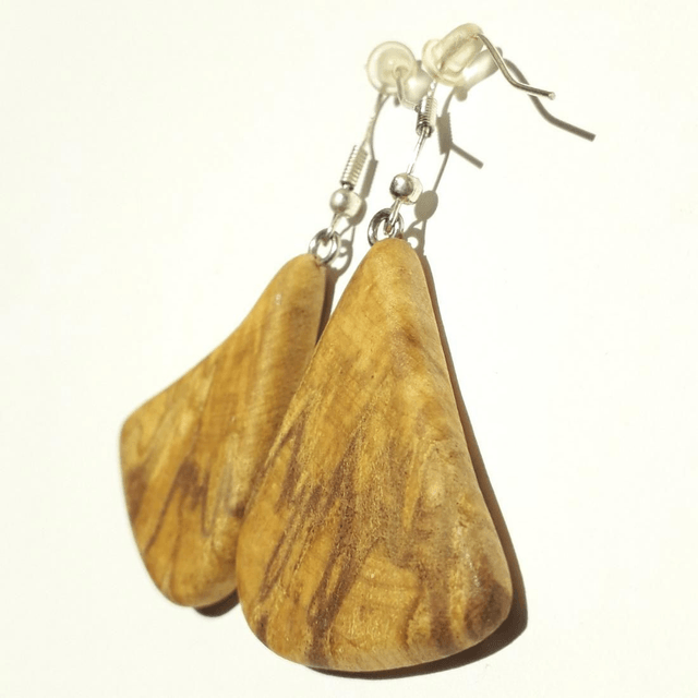 Palo Santo Earrings, Natural Wooden Jewelry A
