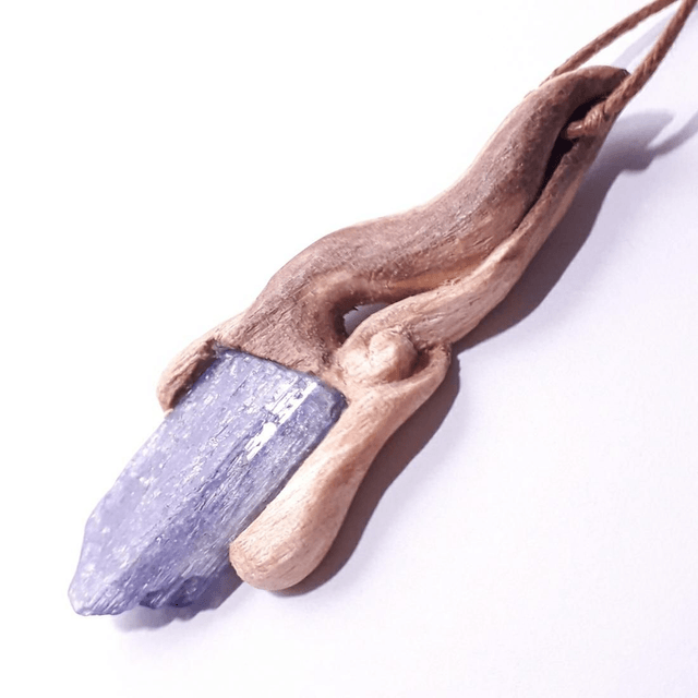 Tanzanite Palo Santo Necklace 
