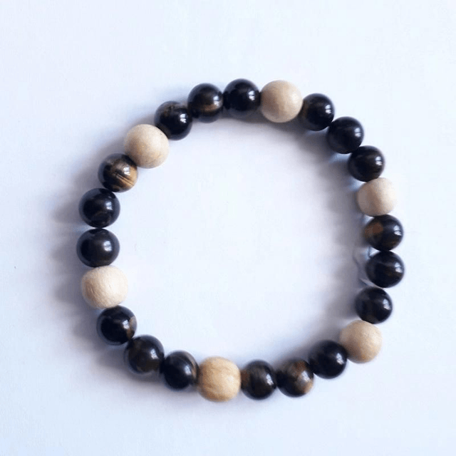 Hawk's Eye and Palo Santo Aromatherapy Bracelet 
