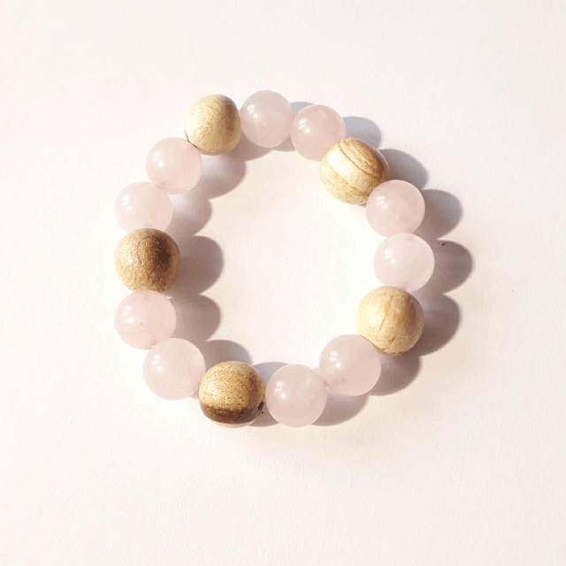 Rose Quartz Palo Santo Bracelet