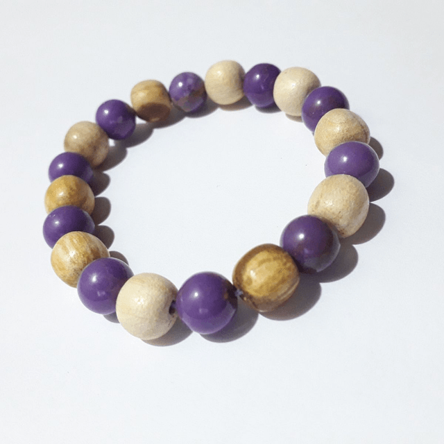 Phosphoresiderite Palo Santo Bracelet
