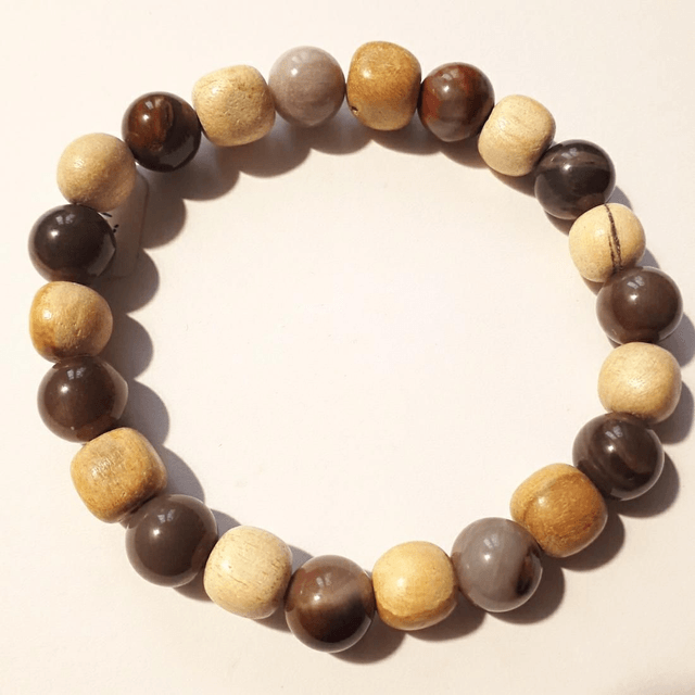 Petrified Wood &Palo Santo Bracelet 