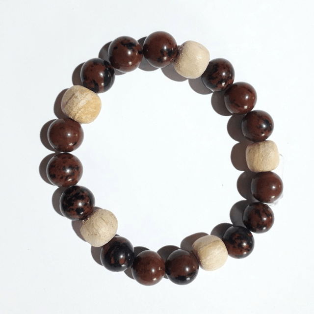 Mahagony Obsidian Palo Santo Bracelet 