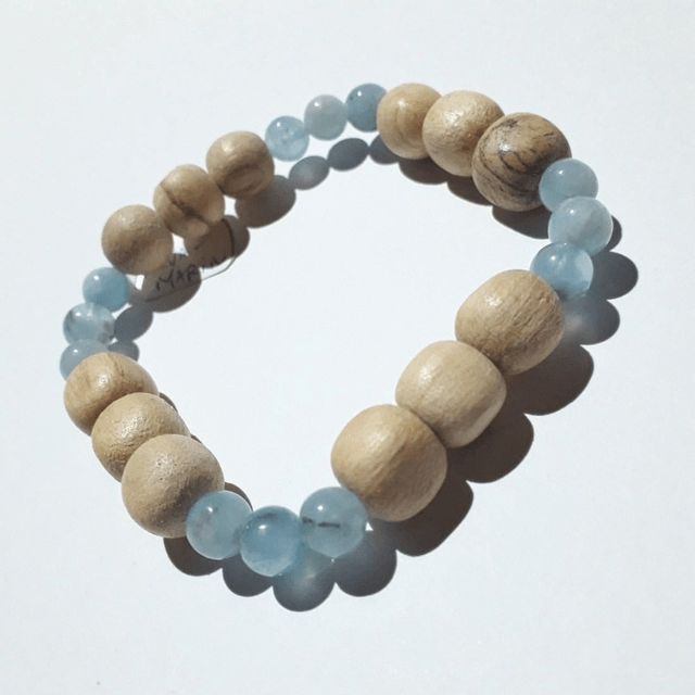 Aquamarine Palo Santo Bracelet 