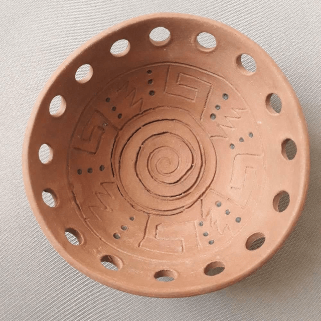 Ceramic Burner with Mayan Motive