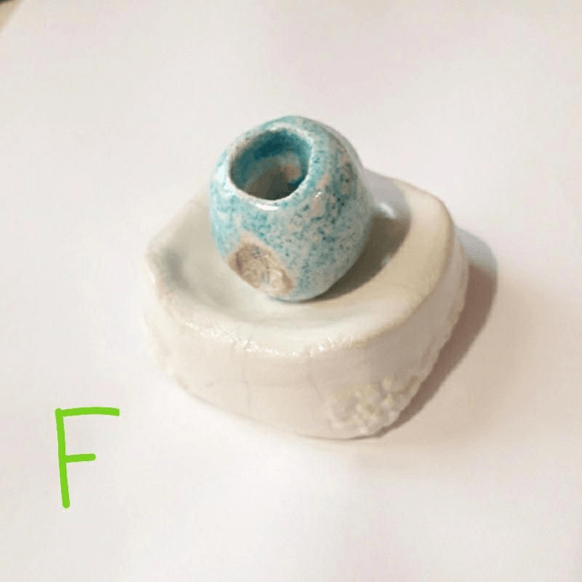 Raku Palo Santo Ceramic Holder 