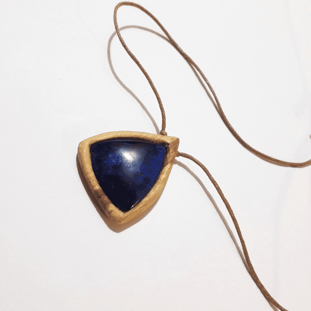 Azurite Palo Santo Necklace