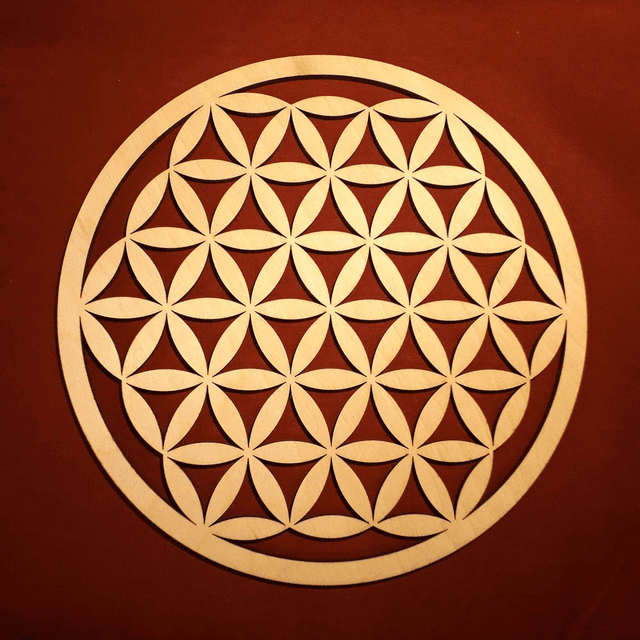 Flower of Life, Wooden Sacred Geometric Symbol 