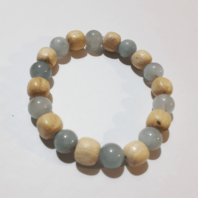 Aquamarine Palo Santo Bracelet 