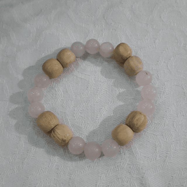 Rose Quartz Palo Santo Bracelet