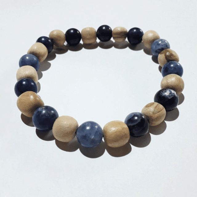 Sodalite Palo Santo Bracelet 