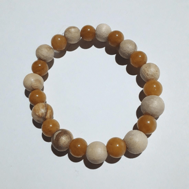 Orange Aventurine Palo Santo Bracelet