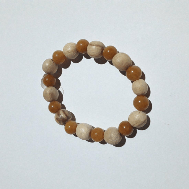 Orange Aventurine Palo Santo Bracelet