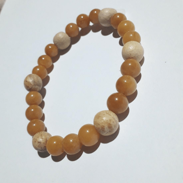 Orange Aventurine Palo Santo Bracelet