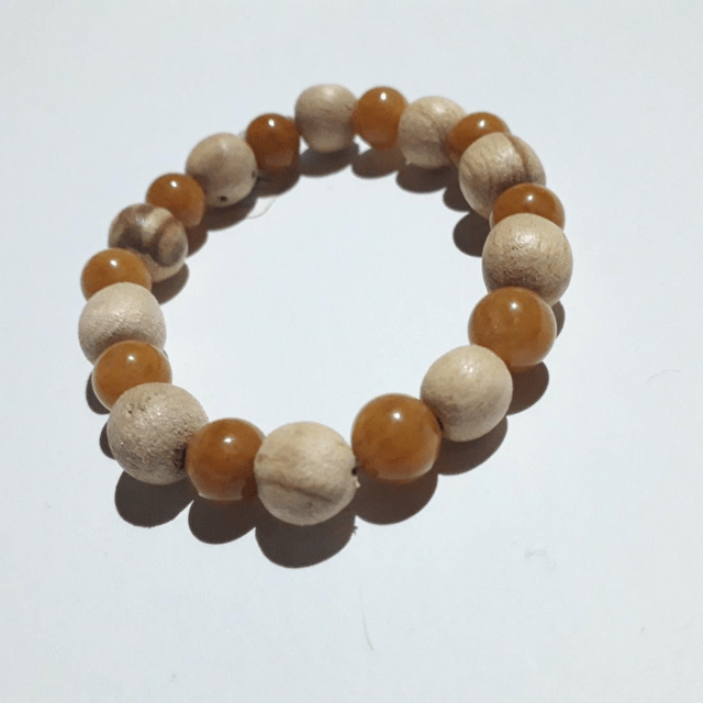Orange Aventurine Palo Santo Bracelet